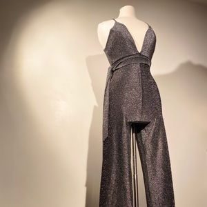 Forever 21 Dresses - Shut up & drive, Silver Shimmery Jumpsuit. Forever 21 Dresses - Shut up & drive, Silver Shimmery Jumpsuit.